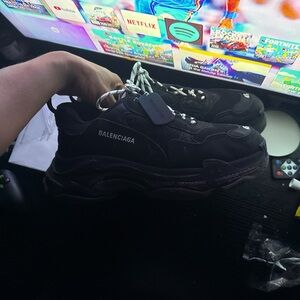 Balenciaga Triple S Black Sneakers
